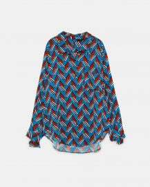 geometric print shirt at Zara